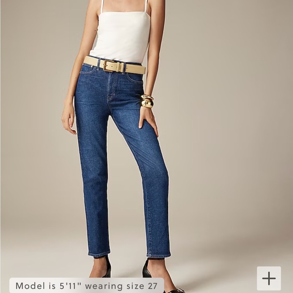 High-rise straight jean in 1996 semi-stretch *Brand New with Tags! Demi-Wash - Picture 3 of 5